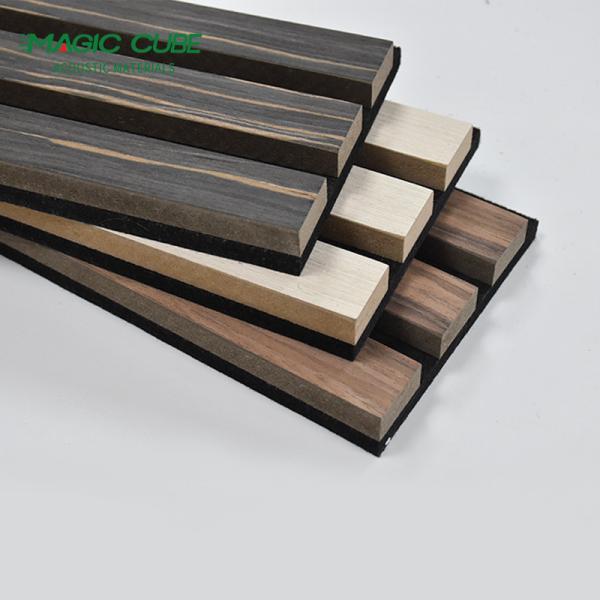 9mm/12mm Sound Absorption Acoustic Panel Custom Akupanel Smoked Oak Acustic Wall