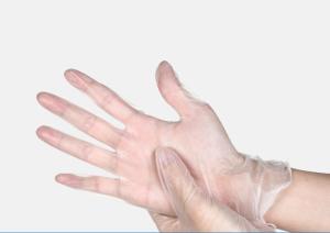 China Elastic Disposable PVC Gloves SX - XL Good For Long Time Wearing wholesale