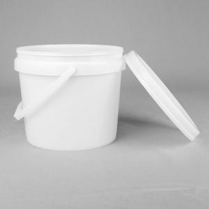 China Thermal Transfer Round Plastic Bucket 4 Liter For Wall Paint Glue wholesale