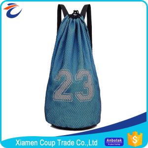 China Men'S Custom Sports Bags Basketball Training Nylon Drawstring Bag Backpack wholesale