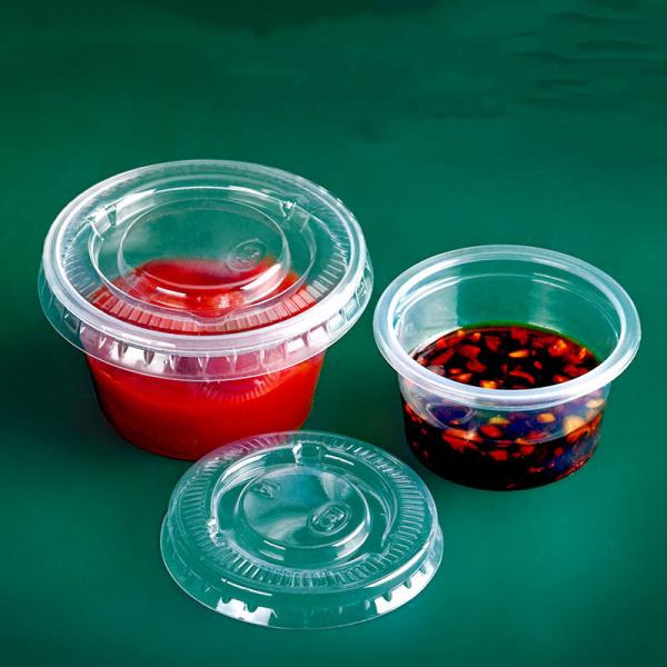Other Food Customized Color Disposable Plastic Mini Yogurt Condiment Cup with
