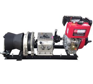 China Diesel Wire Rope Winch Cable Pulling Machine Capacity 50KN 5 Ton Fast Speed wholesale