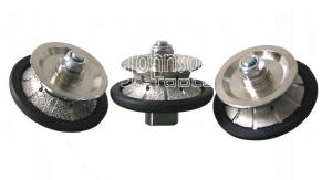 China Vacuum Brazed 85mm Full Bullnose Diamond Hand Profile Wheel for Stone Edge on sale