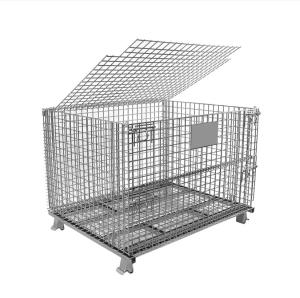 China 6.5mm Wire Pallet Cages Heavy Duty Industrial Warehouse Storage Durable wholesale