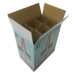 6 Bottle Wine Shipper Round Box Packaging Made Of Recyclable Paper Material