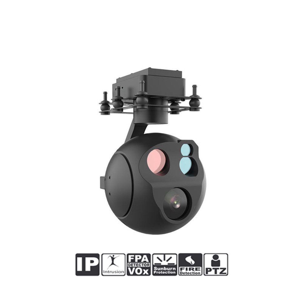 1.2KG Weight 30X Optical Zoom Tracking PTZ Drone Pod 640×512 Thermal Resolution HXDC130P