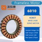 Customized 180rpm Frameless Bldc Motor 60mm 50mm For Robotic Arm