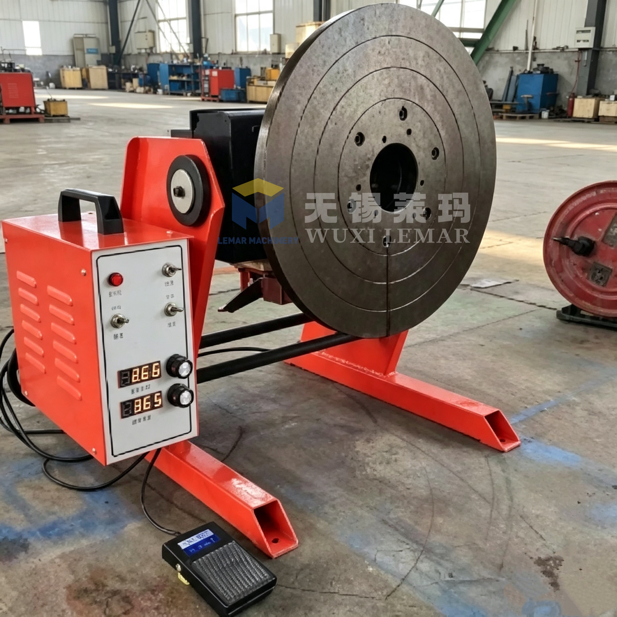 300kg Automatic Welding Positioner, Chuck Rotary Welding Turning Table for Pipe Tank Welding