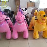 Hansel hot-selling battery powered motorized plush animal drive toy playing