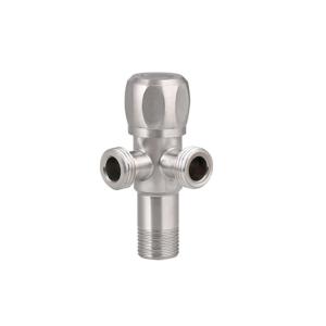 China 304 SUS 2 Way Angle Valve Toilet Water Stop Valve 10*5.5*3.5 wholesale