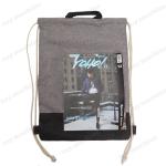 Customized Logo Cloth Drawstring Bags With OEM / ODM Services 32 * 44CM