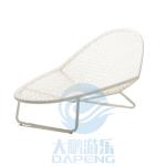 Non Inflatable Swimming Pool Accessories Balcony Leisure White Rattan Bed