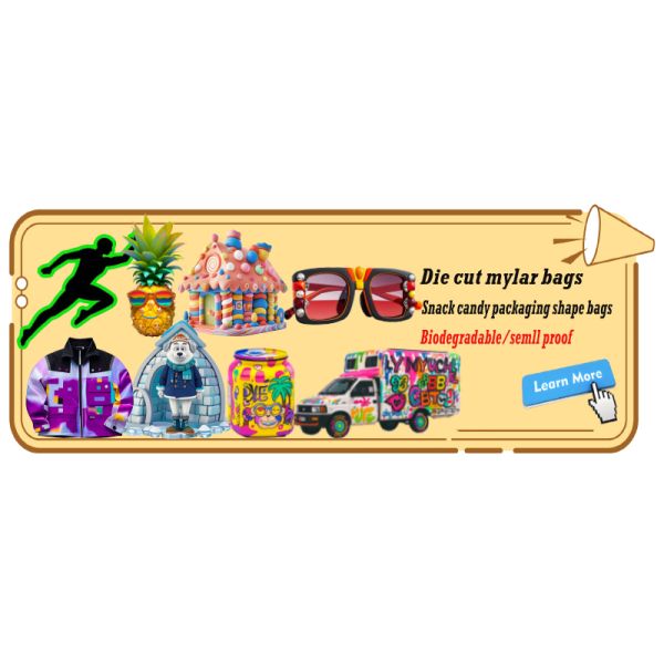 PE Plastic Custom Order Custom Logo Printing Plastic Bags Smell Proof Storage Packaging for Various Flavors Food Snacks