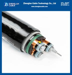 China 6/10kV XLPE Insulated Power Cable Copper / Aluminum N2XSY NA2XSYSize: 25mm2 35mm2 50mm2 PVC Outer sheath DIN VDE 0276 wholesale