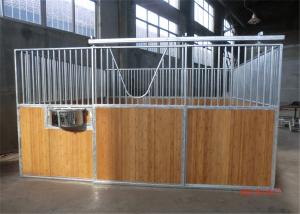 China Portable Horse stable Material:Round pipe:25x2mm,Square pipe:50x25x2mm,Bamboo board:25mm wholesale