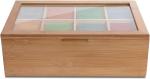 Customized wooden 8-cell storage box Coffee bag tea bag storage box