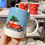 Customized LOGO Ceramic Anniversary Gift Mugs For Coffee Tea