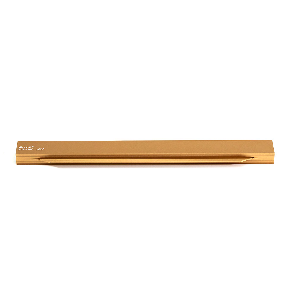 Kitchen Cupboard Anodized Gold Aluminum Furniture Hidden Handles G Shaped 447mm