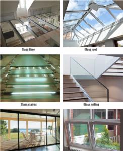 China PVB Film Polycarbonate Laminated Glass / Glass Laminated Windows Soundproofing wholesale