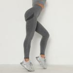 Seamless knitted tights yoga pants sports running pants women