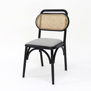 China Vintage Wooden Artistic Customized Dining Chair for Restaurant NO Folded and Rattan Upholstery wholesale