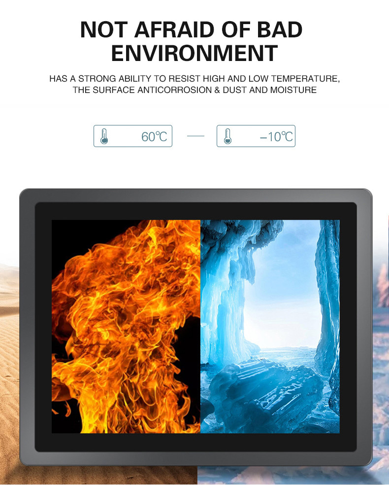ISO9001 Hanging Digital Signage 15'' Screen Capacitive Touch All In One Machine