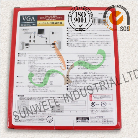 Eco Friendly USB Electronics Packaging Boxes Courragate / Art Paper Hot Stamping