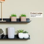 Carbon Steel Versatile Floating Shelves Wall Mounted Metal Wall Shelf with Lip