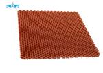 Maroon Color Aramid Fiber Honeycomb , Square Shape Carbon Fiber Components