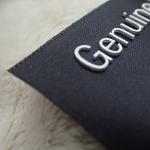 Washable Printing Black Ribbon 3cm Clothing Tags Labels