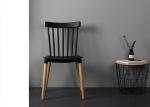 Restaurant Wooden Leg Plastic Chair 130kg Bearing Polypropylene PP