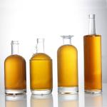500ml 700ml 750ml Clear Glass Liquor Bottle for Whisky Tequila Brandy Gin Vodka