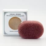 White Kaolin Clay Dehumidification Facial Konjac Sponge 8.5*5.5*2.5cm