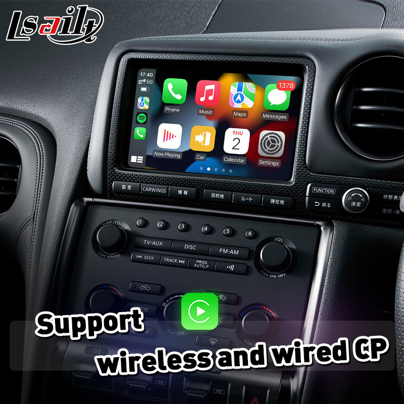 Lsailt Android Auto Carplay Interface For Nissan GTR GT-R R35 Nismo 2008-2010