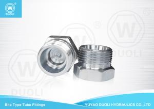 China DIN 24° Bite Type Tube Fitting Connector Plug , Hydraulic Hose Components wholesale