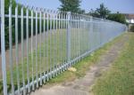 W Pale Hot Dip Galvanized Steel Palisade Fencing 1.8m Height 2.75m Width