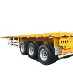 3 4 5 Axles 40ft Flatbed Semi Trailer 60ft High Load Capacity 13T-16T For Mexico