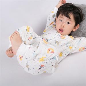 China Long Sleeve Muslin Sleeping Bag Anti Kick Crawling Clothes Eco Friendly Printing wholesale
