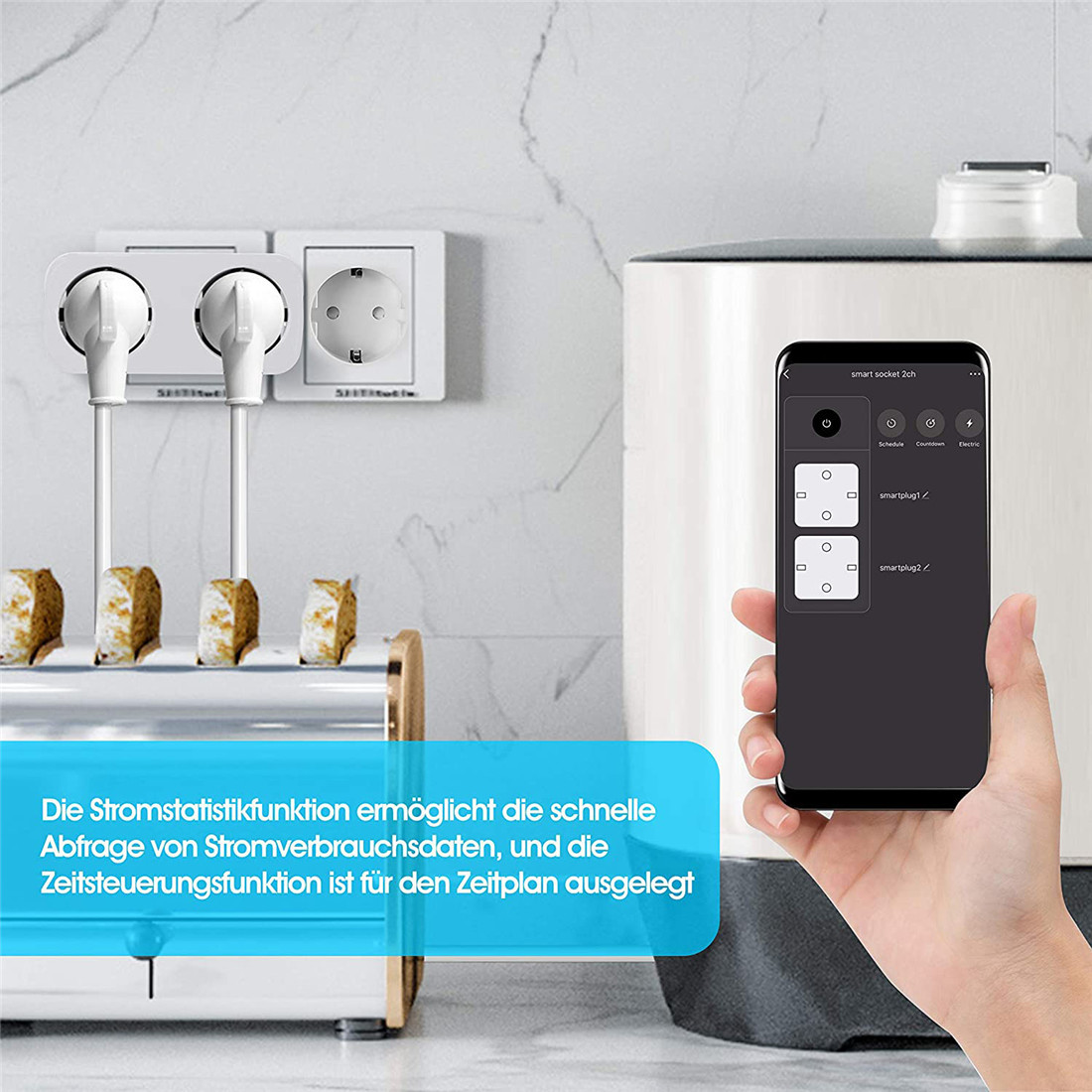 Zigbee EU Dual Smart Socket