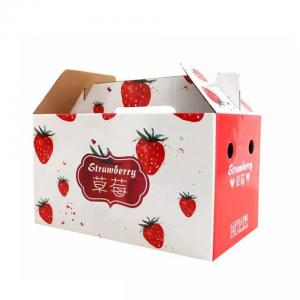 China Fresh Fruit Vegetable Box Packaging Corrugated Carton Recyclable on sale
