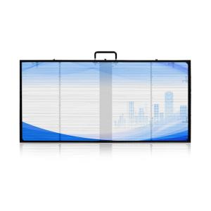 China P20 LED Transparent Screen 6000nit LED Curtain Wall Display IP65 wholesale
