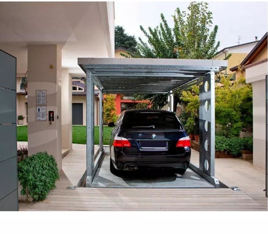 Double Deck Hydraulic Car Scissor Auto Lift For Basement Car Parking