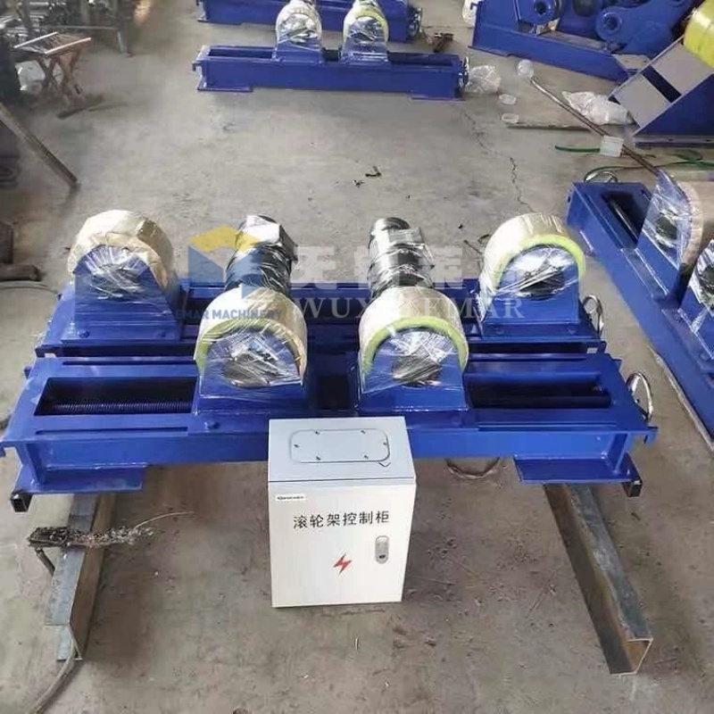 Light Duty 5T Adjustable Welding Rotator With Polyurethane Rollers