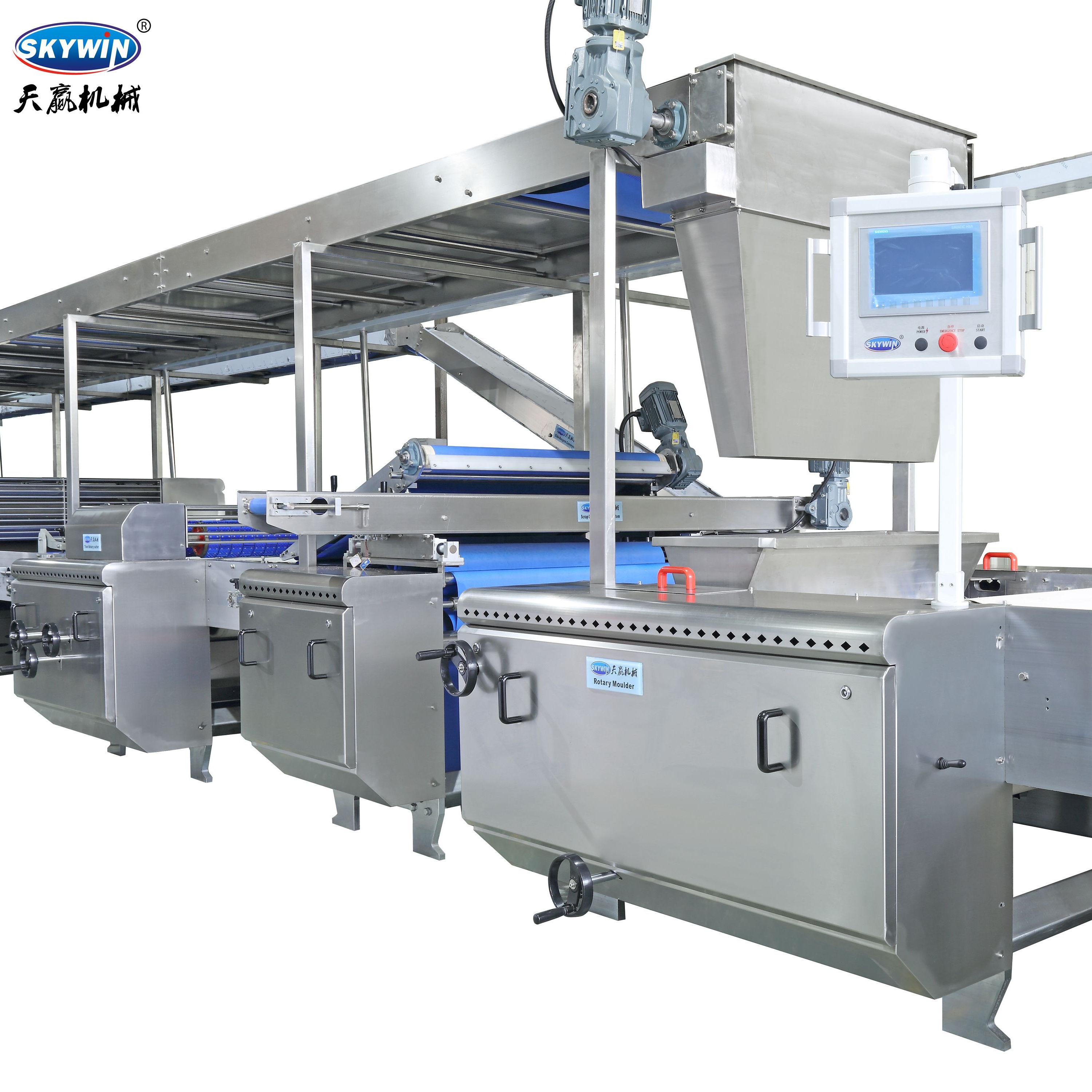 High Productivity 100~1500kgs/H Automatic Biscuit Production Line