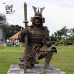 Bronze Japanese Samurai Statue Sculpture Outdoor Large Garden Art