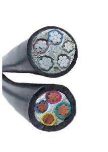 China Unarmored Power PVC Electrical Cable Copper / Aluminum Conductor 4 Cores Cables wholesale