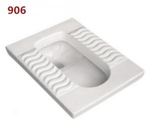 China Sanitary Ware Gravity-fed flushing system Squat pan Bathroom Ceramic Squatting Pan W.C. wholesale