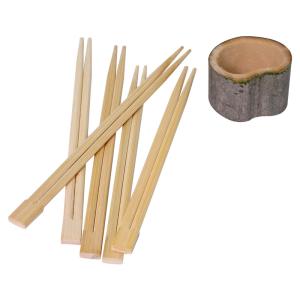 China Custom printed opp wrapped disposable bamboo chopsticks 18cm 21cm 23cm wholesale