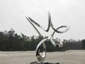 China Metal Decoration Modern Abstract Sculpture Large Steel 3m Height Corrosion Resistant wholesale