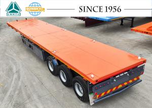 China FLAT DECK TRAILER Flatbed Carrier semi Trailer 40Ft Flatbed Semi Trailer wholesale